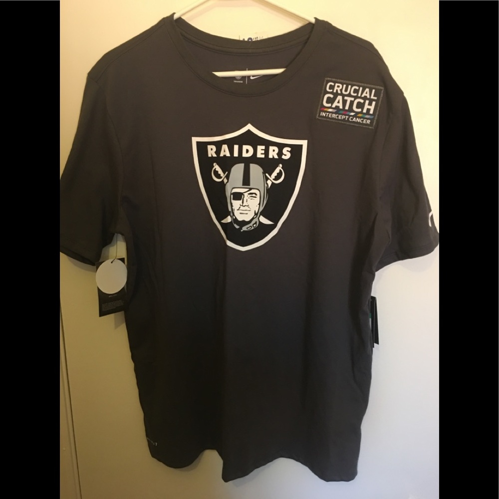 Nike Men Oakland Raiders Crucial Catch Shirt XL